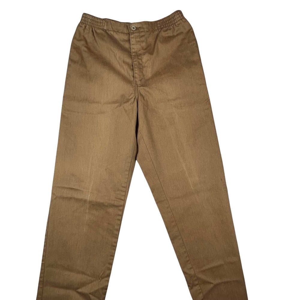 Vintage Levi's Movin' On Morini Brown Chino Pants Mens Size‎ 32x34 Elastic Waist